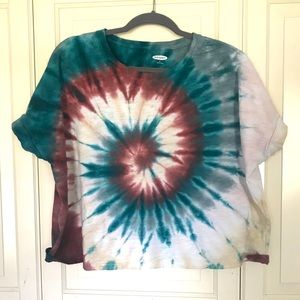 spiral tie dye t shirt